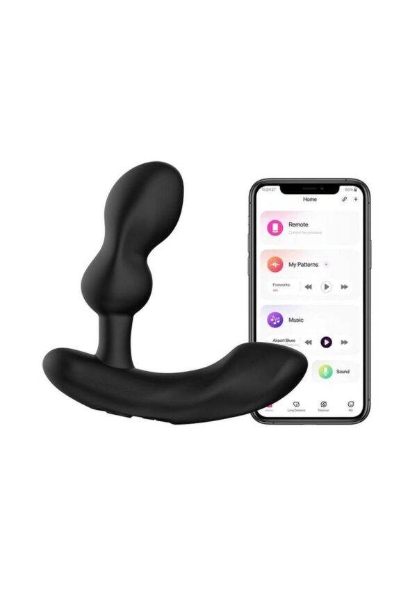 Lovense Edge 2 Silicone Prostate Massager with Remote Control - Black - Image 3