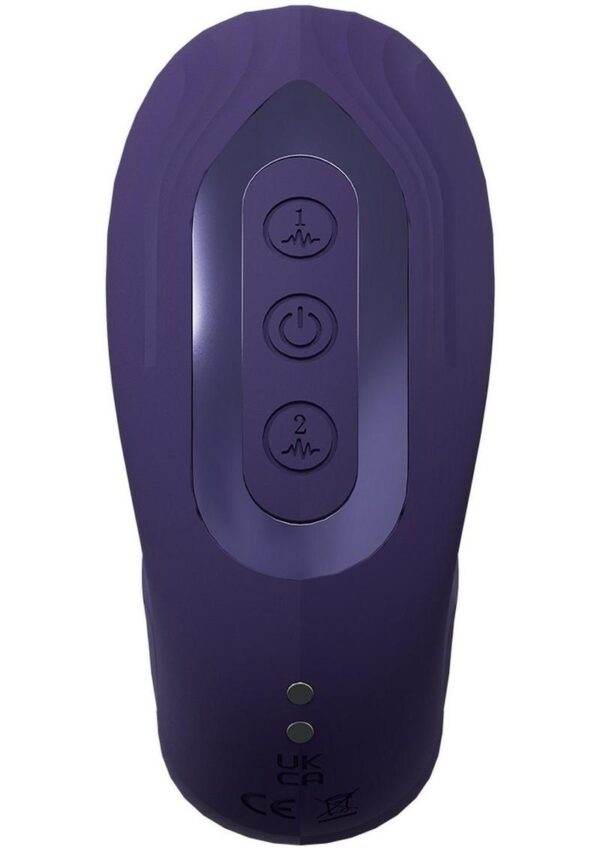 Vive YUNA Rechargeable Silicone Triple Motor Air Wave Vibrator with G-Spot Flapping Stimulation Vibrator - Purple - Image 3
