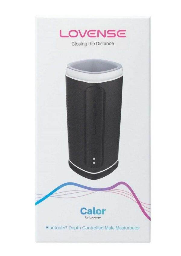 Lovense Calor Rechargeable Bluetooth Stroker with Remote Control - Black