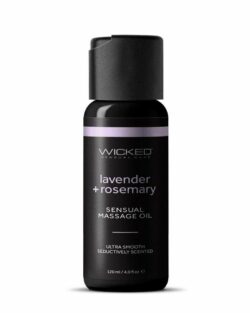 Wicked Sensual Massage Oil 4oz - Lavender and Rosemary