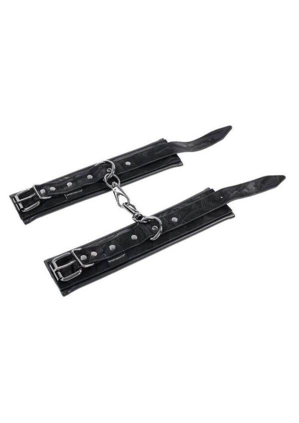 Velvet Noir Handcuffs - Black - Image 3