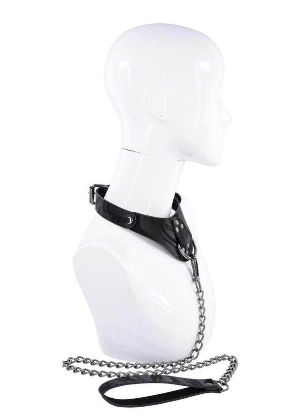Velvet Noir Collar and Leash - Black - Image 4