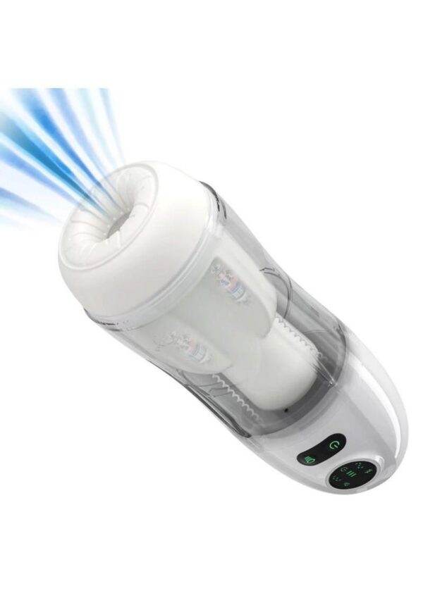 Kai 2 Automatic Sucking Vibrating Rechargeable Male Masturbator - White/Black - Image 4