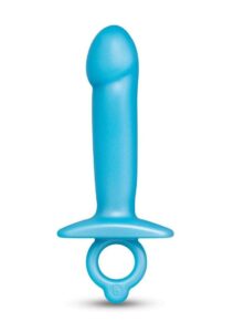 B-Vibe Butties Lil Dil Silicone Anal Dildo - Blue