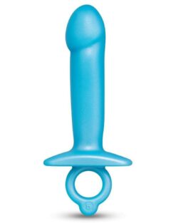 B-Vibe Butties Lil Dil Silicone Anal Dildo - Blue