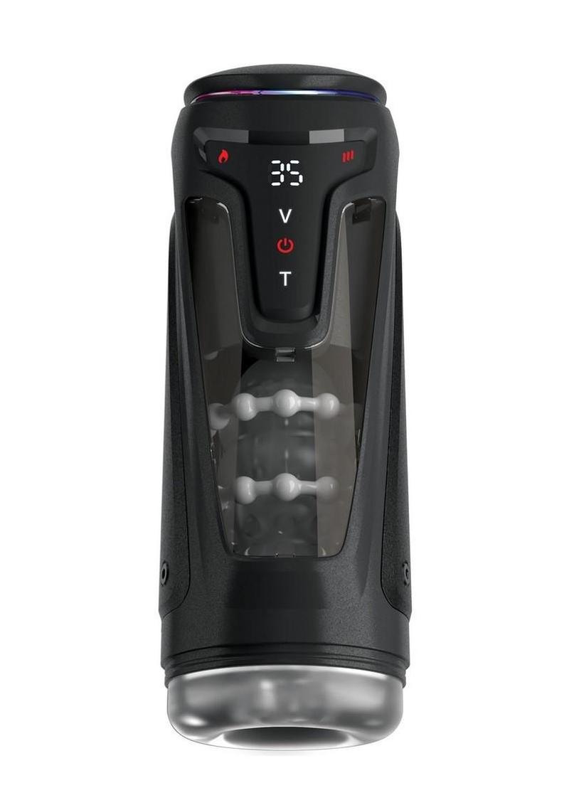 PDX Elite Moto-Bator Pro Rechargeable Masturbator - Clear/Black