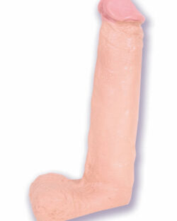 The Naturals Dildo with Balls 8in - Vanilla